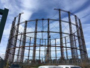 Victorian gas holders at Ladbroke Grove