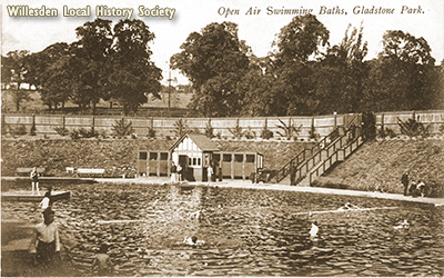 Open Air Swimming Baths, Gladstone Park, 1908